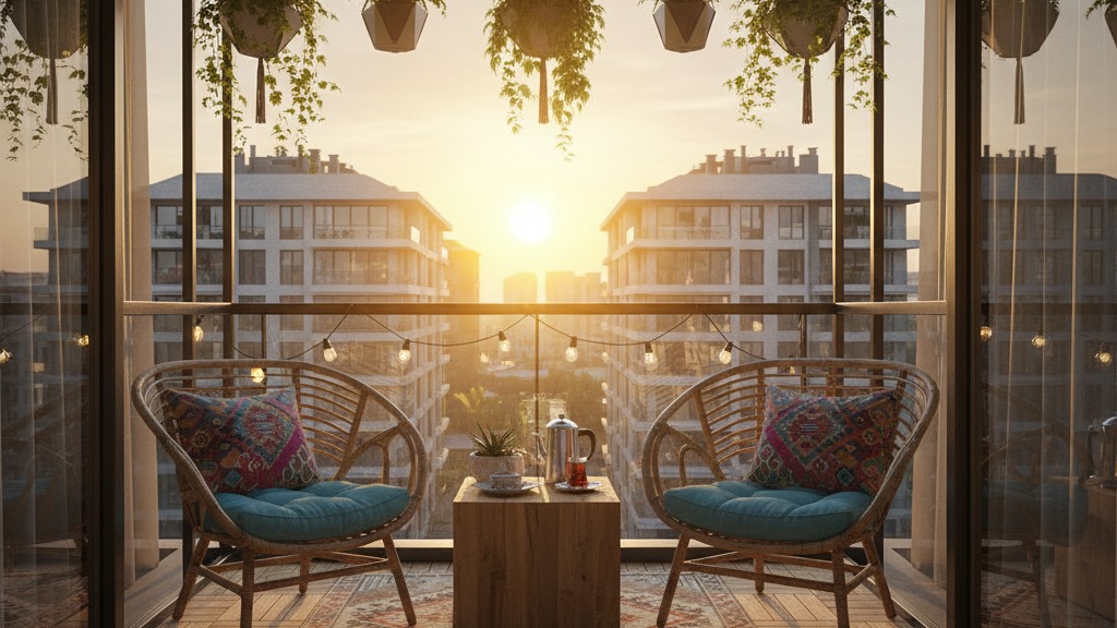 Balkon dekorasyonu 2026 - küçük balkonları yaşanabilir hale getirecek modern fikirler