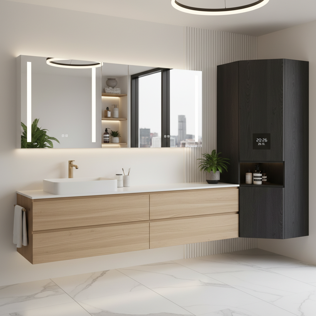 Banyo dolabı seçim rehberi - Aynalı, sade ve köşe banyo dolabı modelleri karşılaştırması